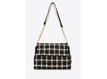 Wittchen Dames Bouclé Messenger Bag in Zwart en Wit Polyester