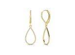 Laelia Ohrringe mit baumelndem Ring - Gold und Kristall