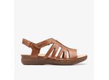 April Belle Tan-Leder-Sandalen