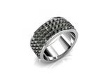 Walzenring - Silber und Grau