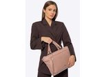 Wittchen Dames 15" Leren Laptoptas met Kwastje, Beige, Natuurlijk Leer