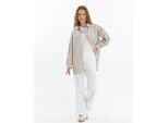 Dames Dubbel Crêpe Grassteek Detailed Met zakken Palazzo-broek Wit