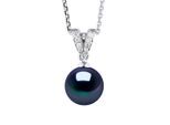 Halskette Prestige Schmuck - Echte Süßwasser-Zuchtperle rund 9-10 mm