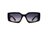 Guess GF6200 01B glanzende zwartpaarse zonnebril met kleurverloop