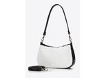 Wittchen Dames Baguette Handtas met Kunstbont Klein Crème en Zwart Crème en