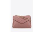 Wittchen Damen-Umhängetasche mit Kette aus Kunstleder, rosa