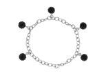 DIADEMA - Armband Toi & Moi - Süßwasserperle & weiße Kristallkugel - Love Jewelry Collection