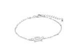 Luxenter Armband mit Silberfinish – Alphabet