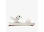 Alda Riemen Sandalen Off-White Lea