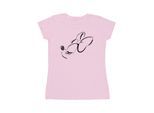 Disney Dames/Dames Minnie Mouse Neus omhoog Katoenen T-shirt (Baby Roze)