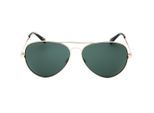 Banana Republic groene lens licht gouden zonnebril