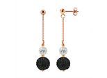 DIADEMA - Ohrringe Pinky Gold - Kollektion Kristall Perle