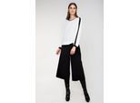 Hose mit weitem Bein und hoher Taille