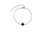 Calle-Armband - Silber und Schwarz