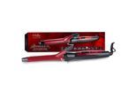 Lockenstab - schwarz und rot - 25 W - 19 mm