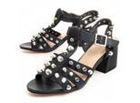 Montevita Fersen Sandale Titan in Schwarz