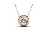 Mond-Anhänger - Rose Gold und Kristall