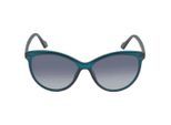 Calvin Klein Crystal Teal Framed Grey Gradient Lensed Zonnebril