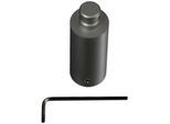Trägerverlängerung LIEDECO, grau (aluminiumfarben), L:5cm Ø:2cm, Gardinenstangenhalterungen, Trägerverlängerung, für Gardinenstangen Ø 20 mm