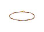 Luxenter Armband aus mehrfarbigem Kristall mit 18 Karat Gelbgold-Finish – Limcus
