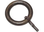 Gardinenring GARDINIA "Lugano Holz" Gr. 1, braun, Ø:2,8cm, Gardinenbefestigungen, Gardinenring, Serie Gardinenstangen-Set Lugano Classic Ø 28 mm
