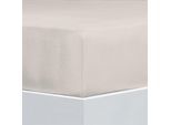 Bettlaken FLORELLA "Flausch-Flanell, 100% Baumwolle", beige (kies), B:100cm L:200cm, Flanell, Obermaterial: 100% Baumwolle CO., Bettlaken, Bettlaken