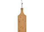Schneidebrett ZELLER PRESENT "Bamboo", beige (natur), B:16cm H:1,2cm L:44,5cm, Bambus, Metall, Schneidebretter, Schneidebrett, Länge ca. 44,5 cm