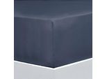 Bettlaken FLORELLA "EXCELLENT Jersey Elastan, 92% Baumwolle", blau (nachtblau), B:200cm L:220cm, Jersey, Obermaterial: 92% Baumwolle CO. 8% Elasthan EL., Bettlaken, Bettlaken