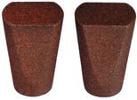 Gardinenstangen-Endstück LIEDECO "Dust", braun (rostbraun), H:3cm L:4,5cm Ø:1,6cm, Gardinenstangenendstücke, Gardinenstangen-Endstück, für Gardinenstangen Ø 16 mm