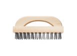 PFERD HBB Blockbürste mit Griff aus Holz, 8-reihig, Stahldraht Ø0,45 mm, 43678003)