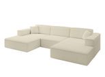 WOHNLANDSCHAFT IREA-U1-v4 - 301x165x77 cm Beige