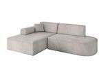 ECKSOFA Ottomane Links IREA-L1-v3 - 234x171x79 cm Hellbraun