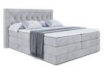 BOXSPRINGBETT NOEL KING - 140 x 200 - H3/H4 - Hellgrau