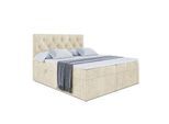 BOXBETT mit Matratze H3 und Lattenrost - MIRAGE - 140x200 Beige