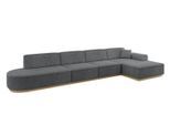 ECKSOFA Ottomane Rechts IREA-L3-v2 - 412x165x80 cm Duneklgrau