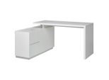 Livetastic Eckschreibtisch, Weiß, Holzwerkstoff, 2 Schublade(n) Schubladen, rechteckig, Wange, 150x76x120 cm, Bsci, Arbeitszimmer, Schreibtische, Eckschreibtische