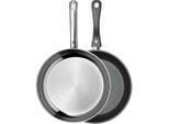 WMF Pfannenset Devil A Profi, Metall, 2-teilig, rund, TransTherm®-Allherdboden, Kochen, Pfannen, Pfannensets