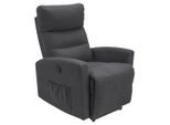 Carryhome Fernsehsessel, Anthrazit, Metall, Textil, 76x87-102x93-156 cm, Relaxfunktion, Wohnzimmer, Sessel, Fernsehsessel