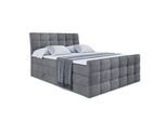 BOXSPRINGBETT BRUGO-Z KING - 180 x 200 - H3/H4 - Dunkelgrau