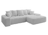 ECKSOFA Ottomane Rechts ENSI-L - 267x164x69 cm Hellgrau