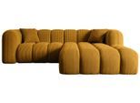 ECKSOFA Ottomane Rechts OLEA-L1 - 231x173x74 cm Senfgelb