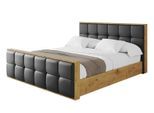 POLSTERBETT mit Bettkasten, Fußteil und Lattenrost, Boxbett ohne Matratze - ENZO7-Z 200x200