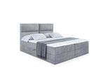 BOXBETT mit Matratze H3 und Lattenrost - BOXI3 - 120x200 cm Grau