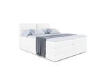 BOXSPRINGBETT BOXI3 KING - 120x200 - H3/H4 - Weiß Hochglanz
