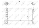 NRF Kühler, Motorkühlung EASY FIT 58294 für Vaughall Opel CADILLAC Fiat