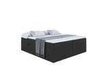 BOXBETT mit H4-Matratze und Lattenrost - MARCE BW - 160x200 Schwarz