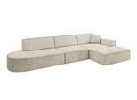 ECKSOFA Ottomane Rechts IREA-L2-v4 - 328x171x79 cm Dunkelgrau