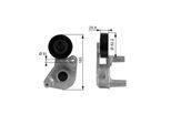 GATES Riemenspanner, Keilrippenriemen DriveAlign® t38149 für HYUNDAI KIA