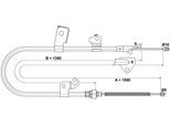 ATE Seilzug, Feststellbremse 24372719212 für TOYOTA