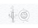 MAGNETI MARELLI Bremsscheibe 360406181101 belüftet 256mm 22mm für VW